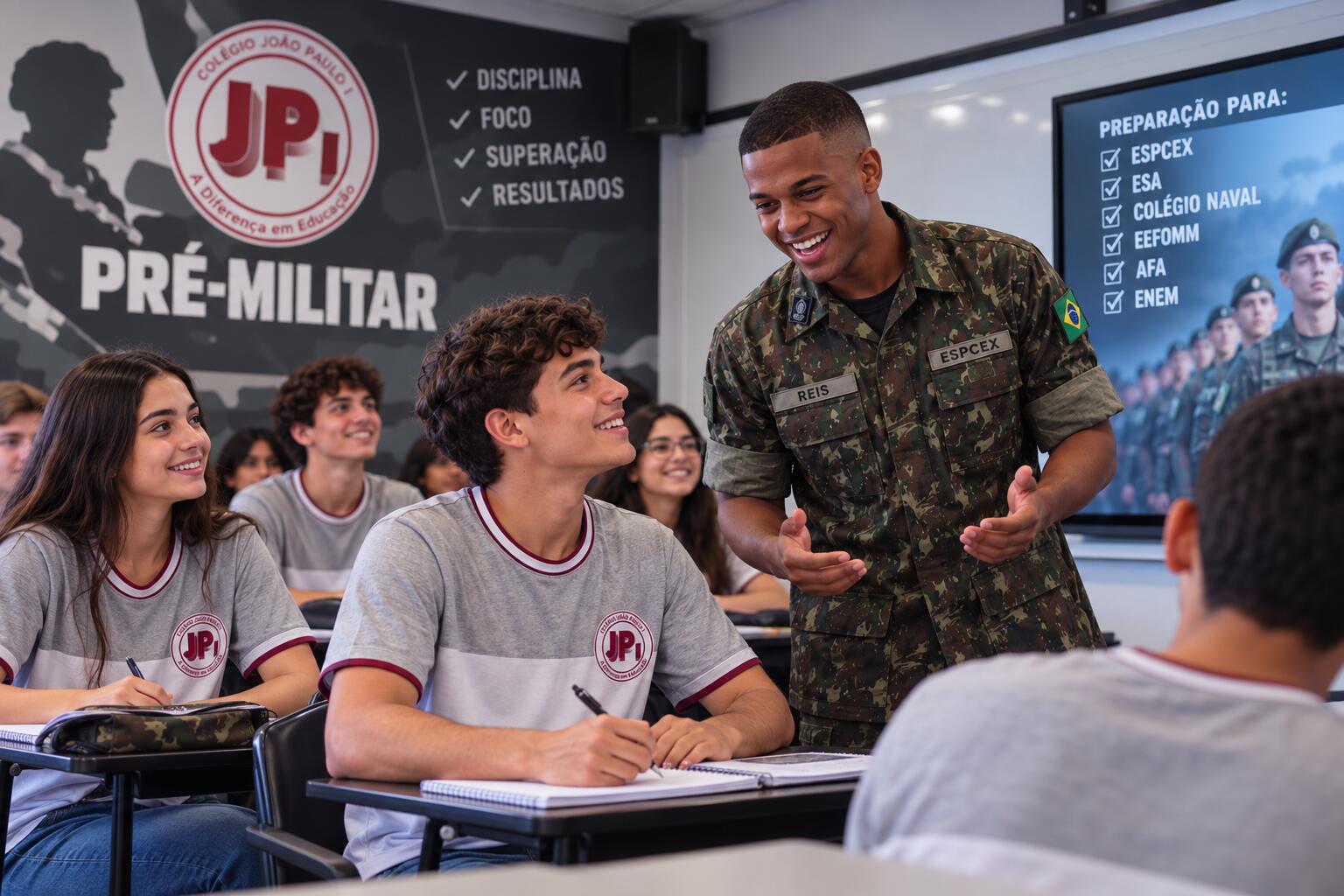 Ensino Médio Pré-Militar no Colégio João Paulo I